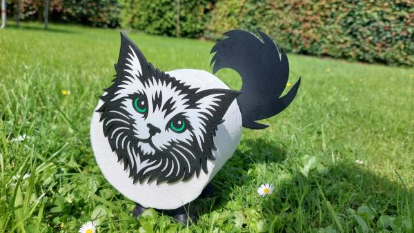 ToiCAT 3d - Toilettenpapier Halter Bad